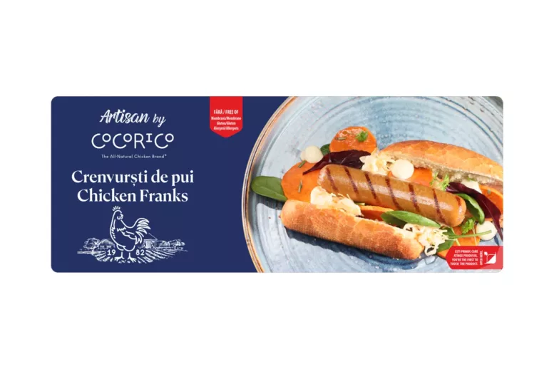 Artisan by Cocorico - Crenvurști de pui 780g, 1560g